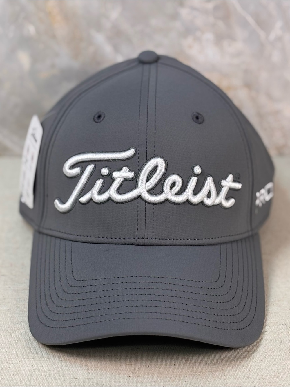 NWT Titleist Pro V1 Performance Golf Hat Gray Adjustable Strapback Cap